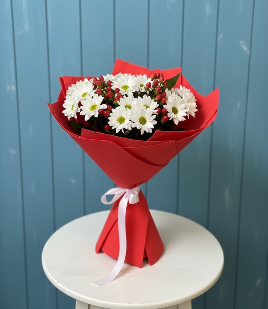 Букет цветов из: Хризантемы в Девице