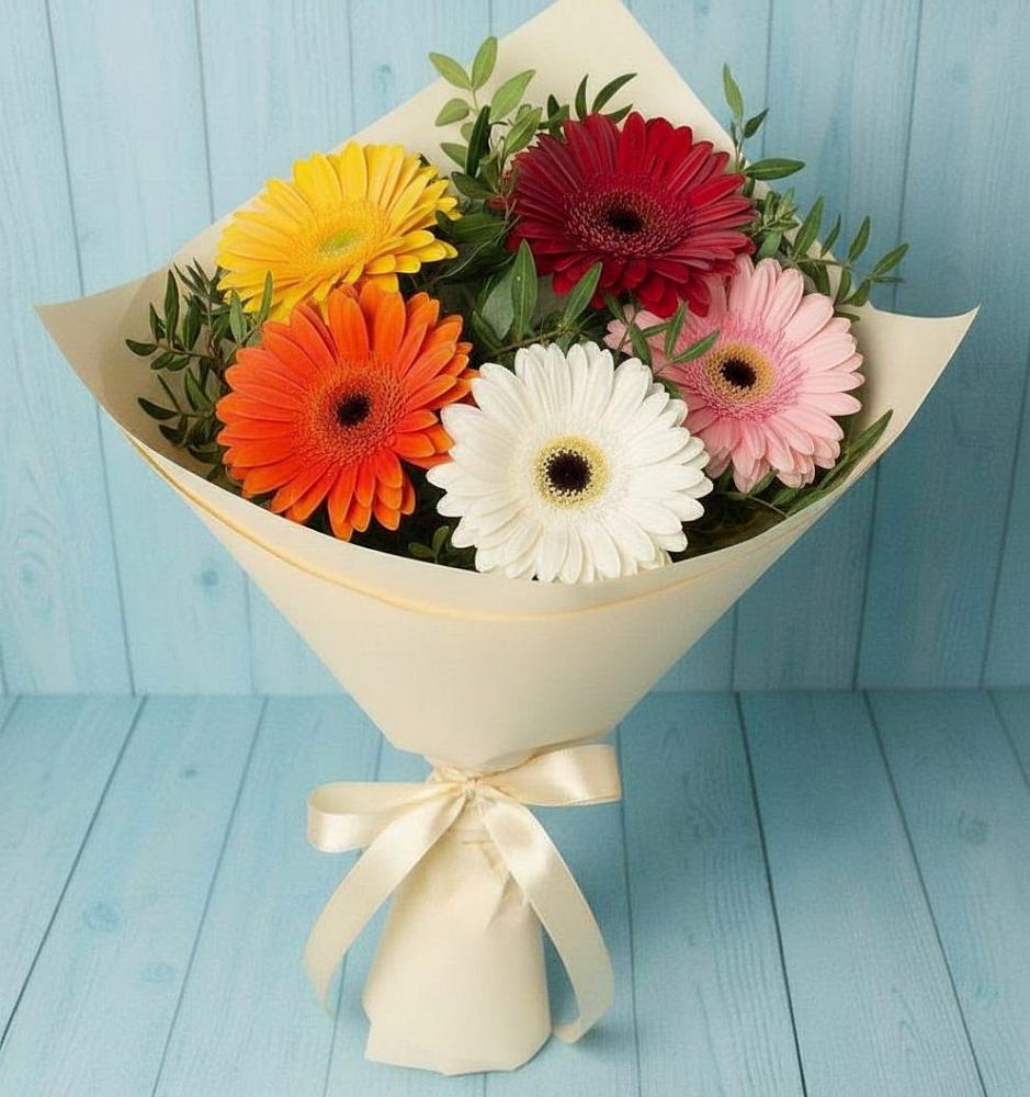 Букет цветов из: Герберы в Девице