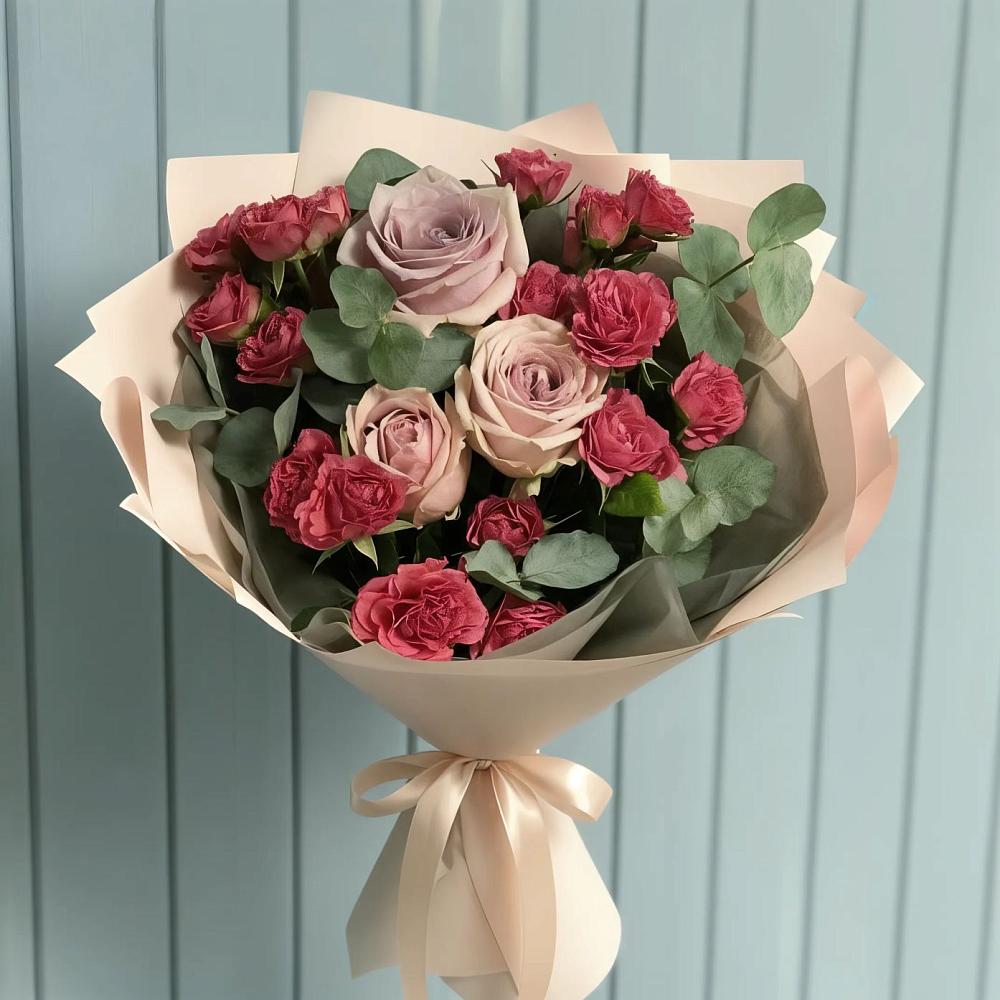 Букет цветов из: Гвоздики и Розы в Девице