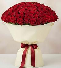 Букет 101 Красная роза Милано в Девице