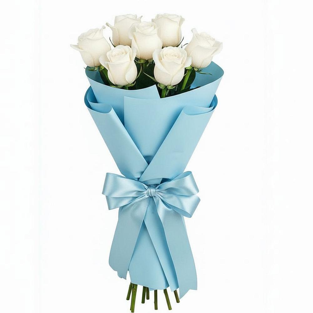 Букет 7 белых роз Проуд в Девице