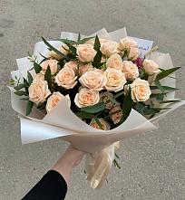 Букет Кремовые розы Латте в Девице