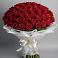 Букет 101 Красная роза Блэк Мэджик в Девице
