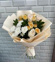 Букет цветов из:  Розы и Хризантемы #REPLACE_PRED# Девице