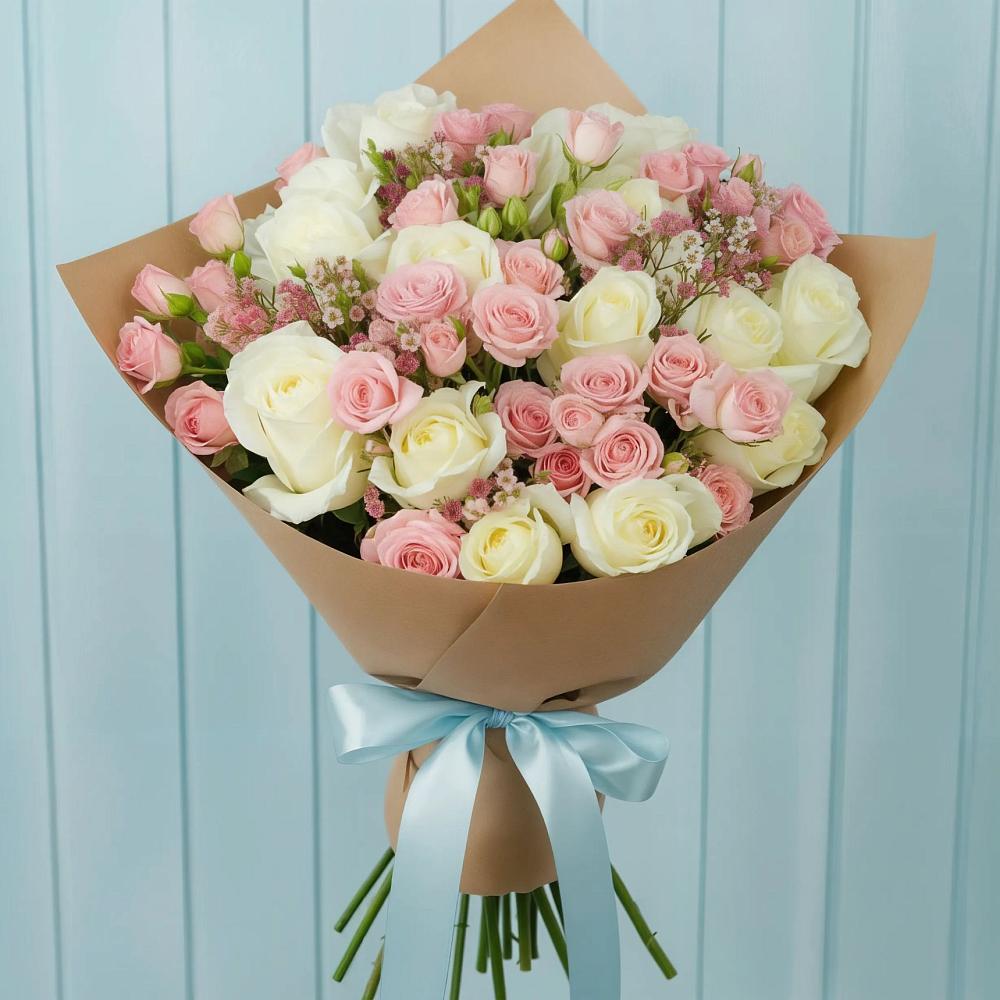 Букет цветов из: Розы в Девице