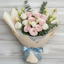Букет цветов из:  Лизиантусы в Девице