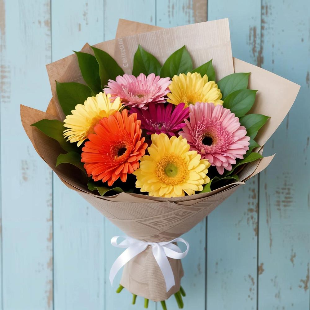 Букет цветов из: Герберы в Девице