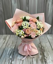 Букет цветов из:  Гвоздики, Розы и Хризантемы в Девице