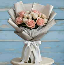 Букет цветов из:  Розы #REPLACE_PRED# Девице