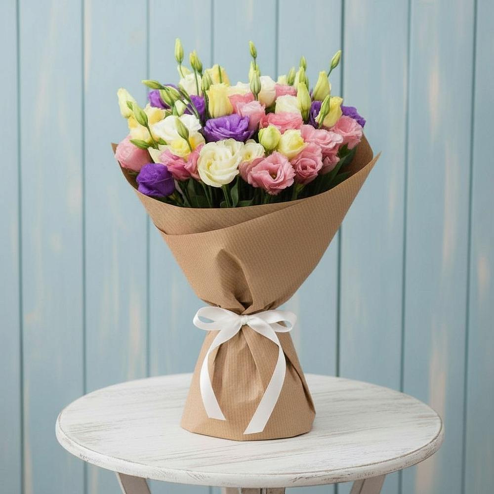 Букет цветов из: Лизиантусы в Девице