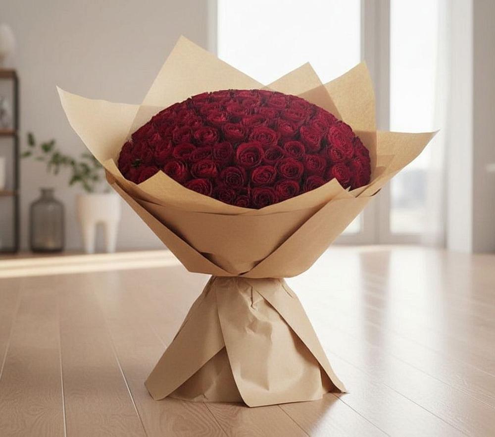 Букет 101 Красная роза в Девице