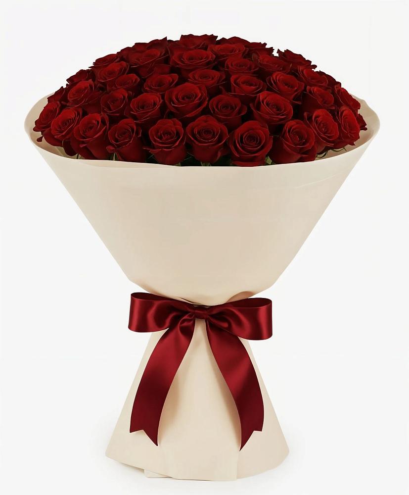 Букет 101 Бордовая роза Блэк Бакарра в Девице