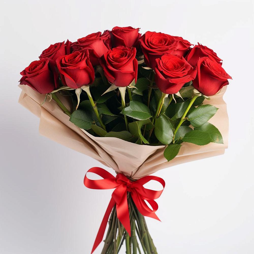 Букет 11 Красных роз Эдлесс Лав в Девице